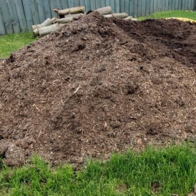 Pictured is an order of bulk mushroom soil. 