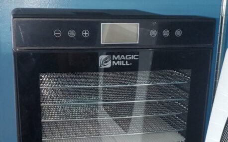 Pictured above is my dehydrator by Magic Mill.  I preserve food this way because I love snacks.  This saves me so much money and I can make snack combos that I enjoy.  